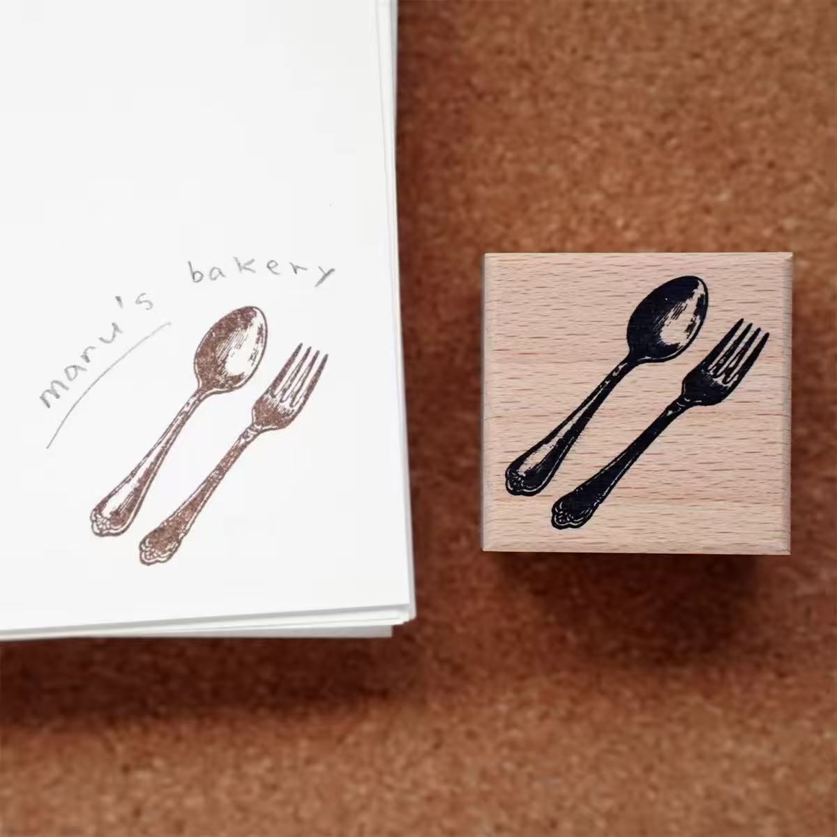 Vintage Bread & Sweet Treats Wooden Stamps
