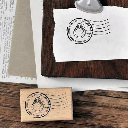 Vintage Botanical & Postmark Wooden Stamps
