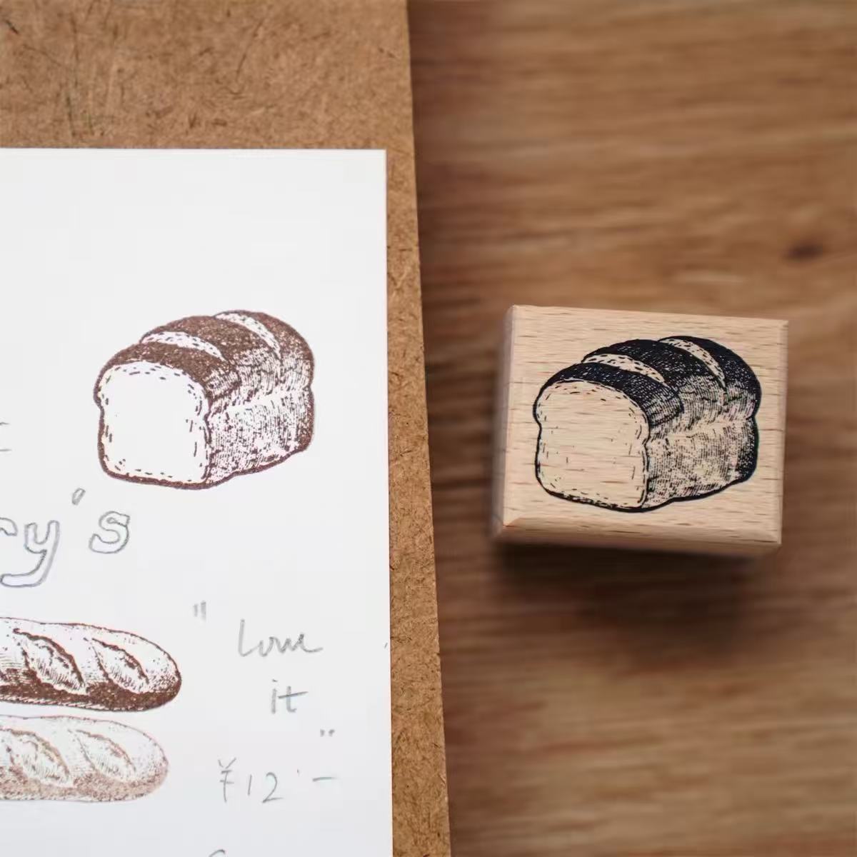 Vintage Bread & Sweet Treats Wooden Stamps