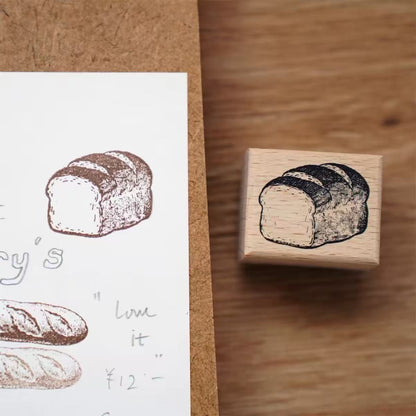 Vintage Bread & Sweet Treats Wooden Stamps