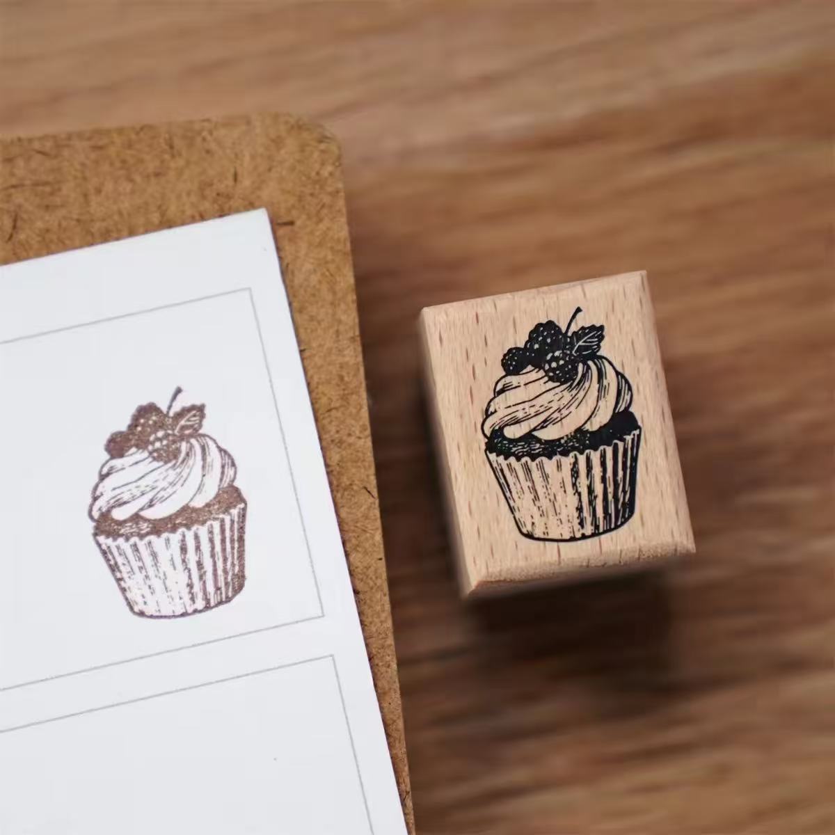 Vintage Bread & Sweet Treats Wooden Stamps