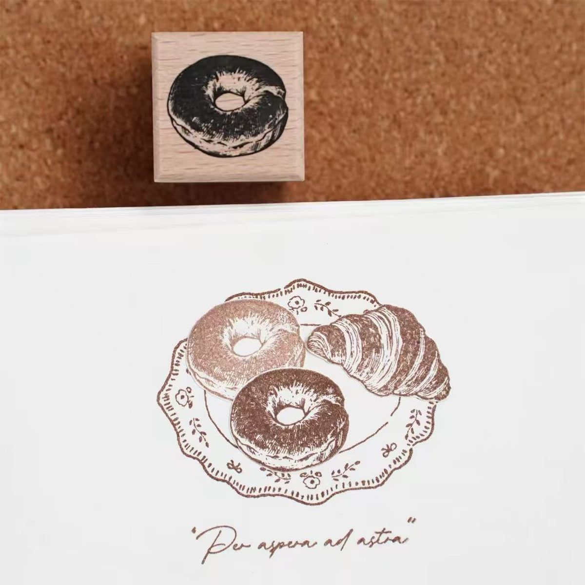 Vintage Bread & Sweet Treats Wooden Stamps