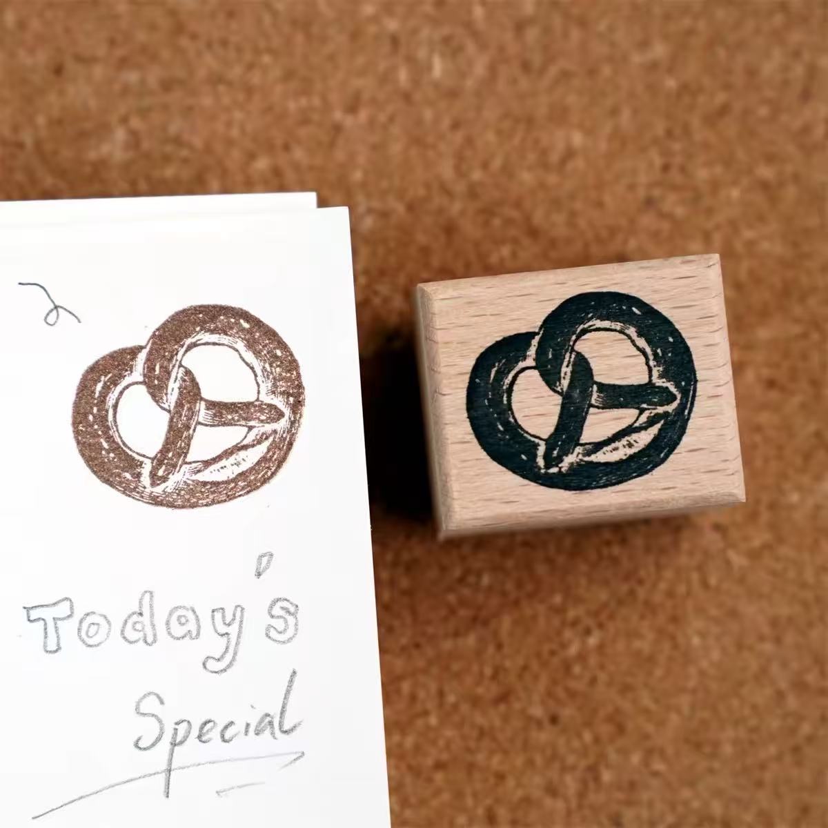 Vintage Bread & Sweet Treats Wooden Stamps