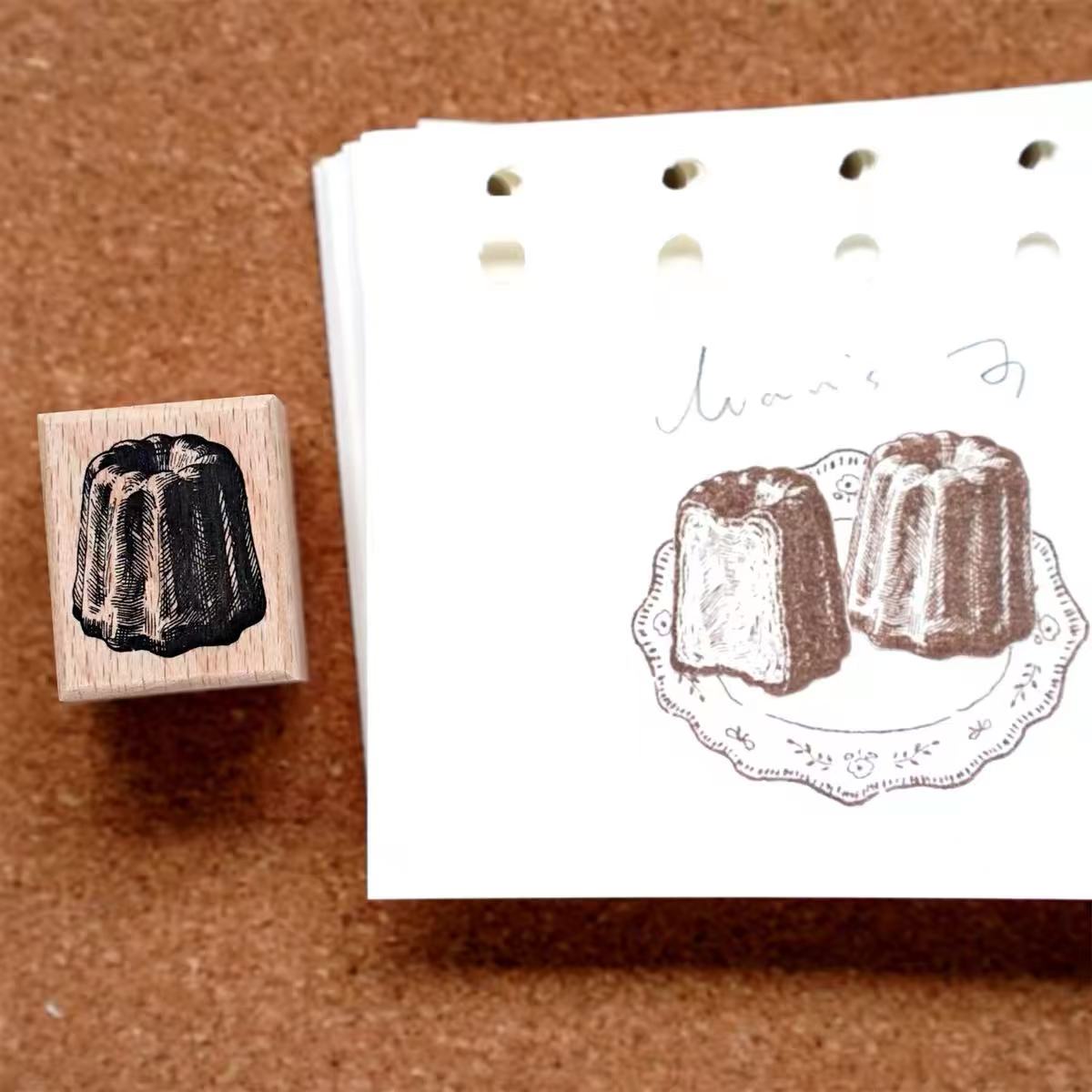 Vintage Bread & Sweet Treats Wooden Stamps