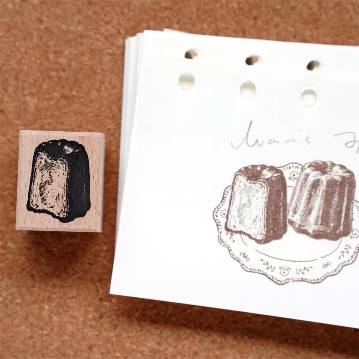 Vintage Bread & Sweet Treats Wooden Stamps