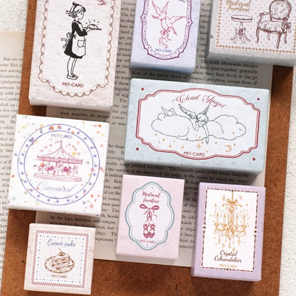 Vintage Fairy Tale | Angel Girl Carousel Ballet Stamps