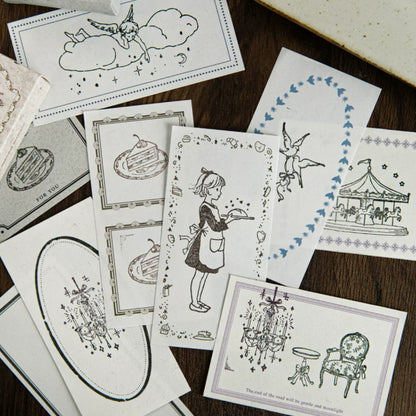 Vintage Fairy Tale | Angel Girl Carousel Ballet Stamps