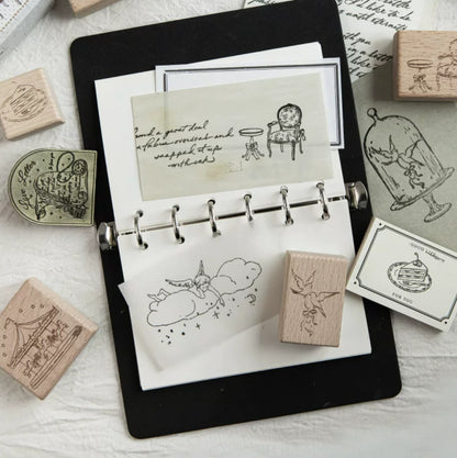 Vintage Fairy Tale | Angel Girl Carousel Ballet Stamps
