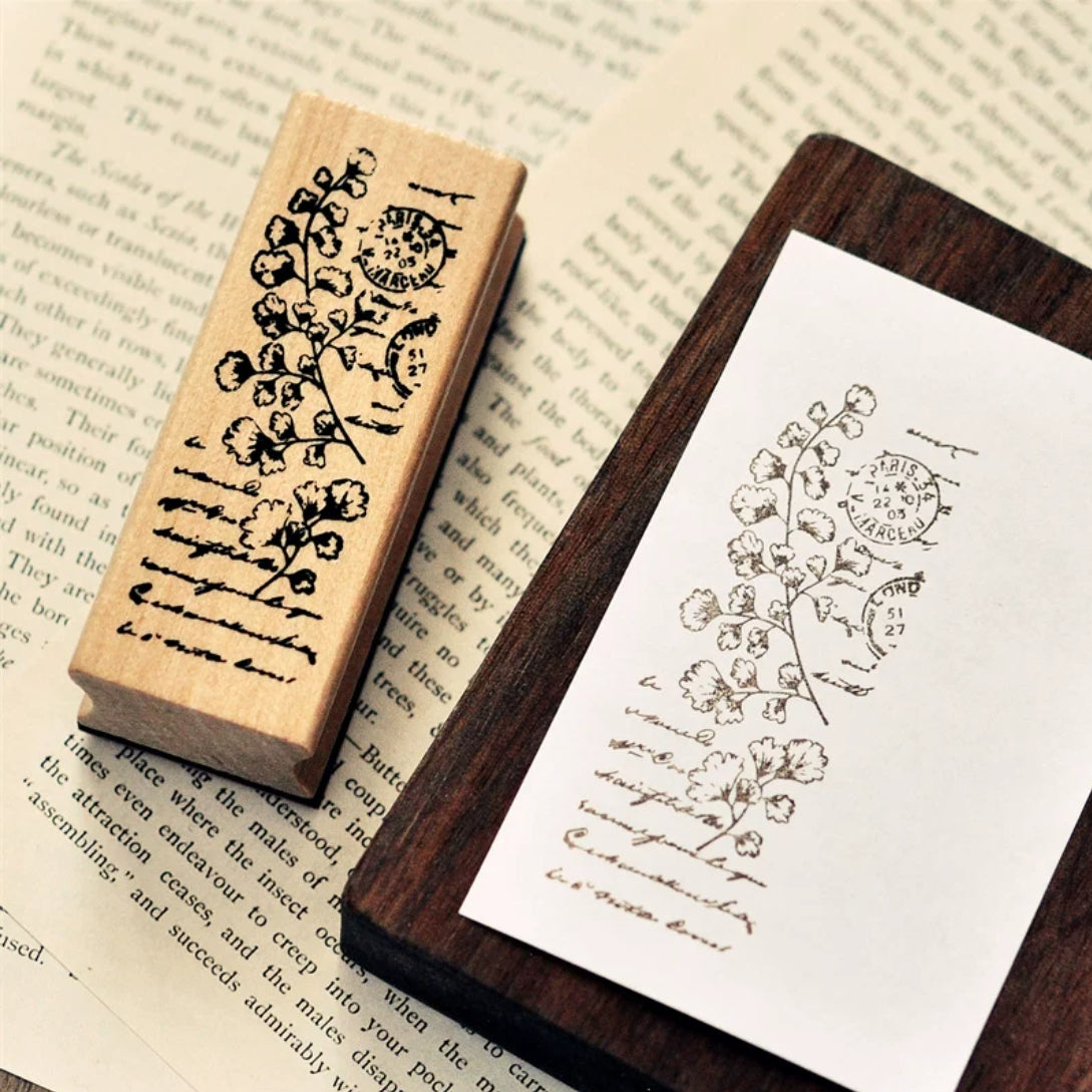 Vintage Girl, Botanical Hand Script, Bbooks, Laboratory instruments Stamps