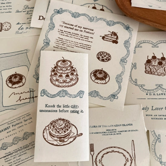 Dessert Time Cake Coffee Cookie Stamps (Series 1)