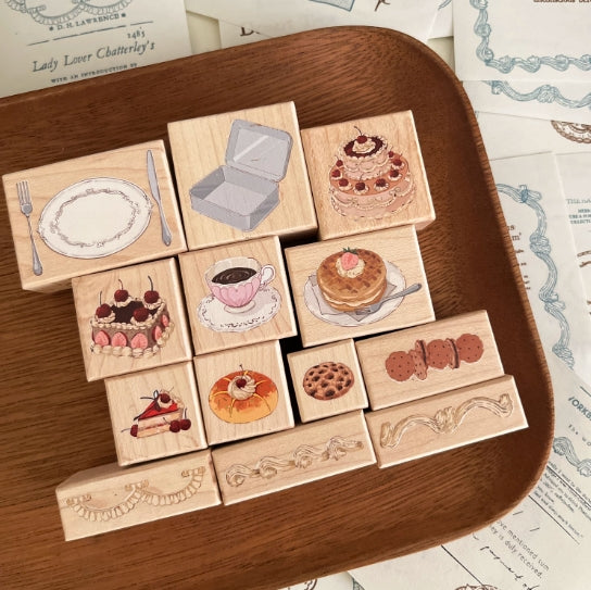 Dessert Time Cake Coffee Cookie Stamps (Series 1)