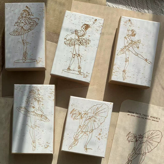 Ballerina's Dream Wooden Rubber Stamp Set
