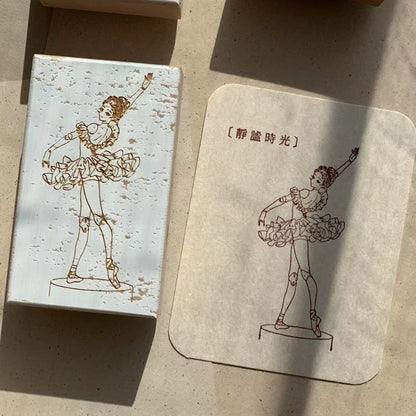 Ballerina's Dream Wooden Rubber Stamp Set