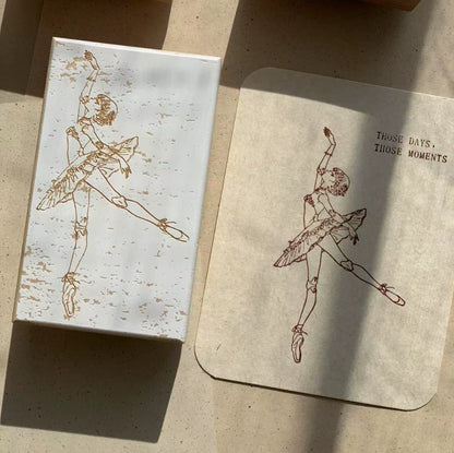 Ballerina's Dream Wooden Rubber Stamp Set