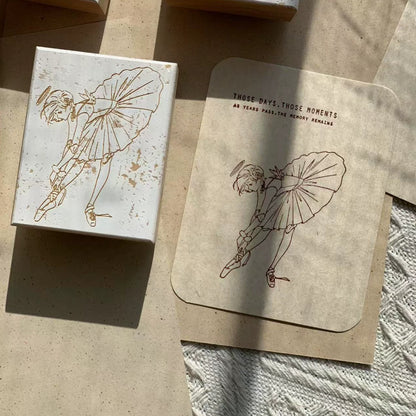 Ballerina's Dream Wooden Rubber Stamp Set