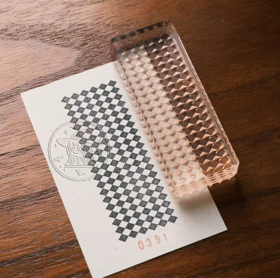 Vintage Background Texture Acrylic Rubber Stamps