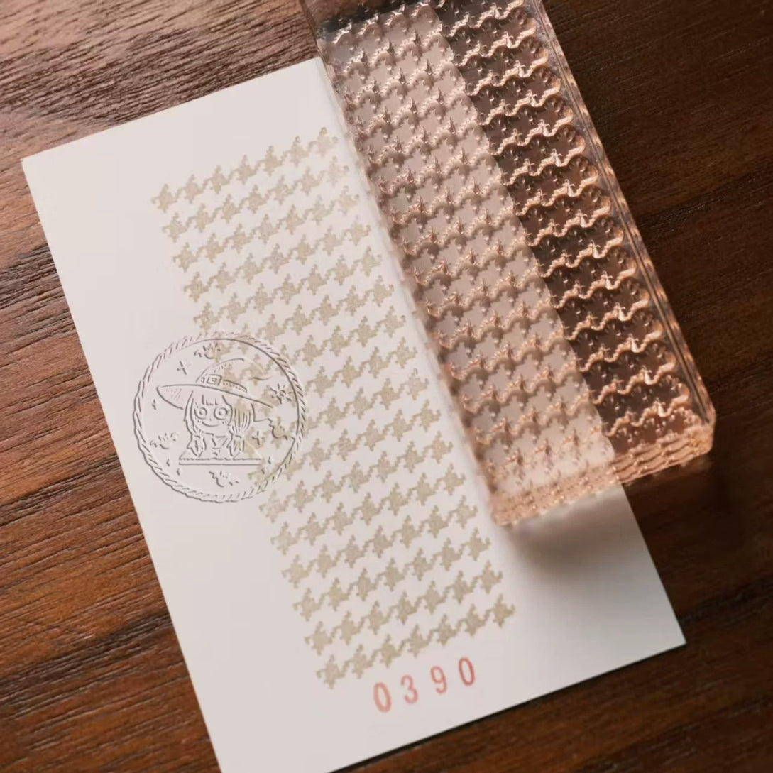 Vintage Background Texture Acrylic Rubber Stamps