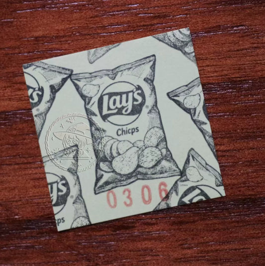 Vintage Chips & Drink Acrylic Rubber Stamp Set