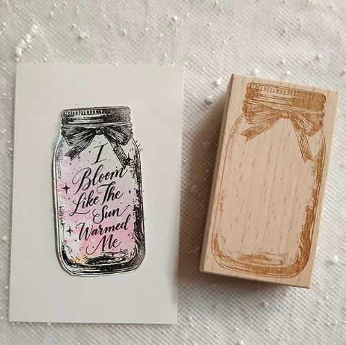 Dreamy Wish Bottle Wooden Rubber Stamps