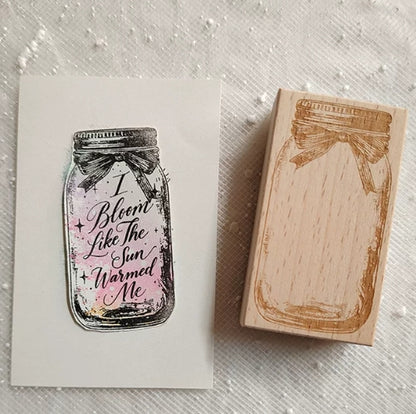 Dreamy Wish Bottle Wooden Rubber Stamps