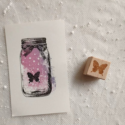 Dreamy Wish Bottle Wooden Rubber Stamps