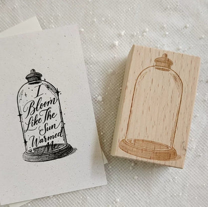 Dreamy Wish Bottle Wooden Rubber Stamps