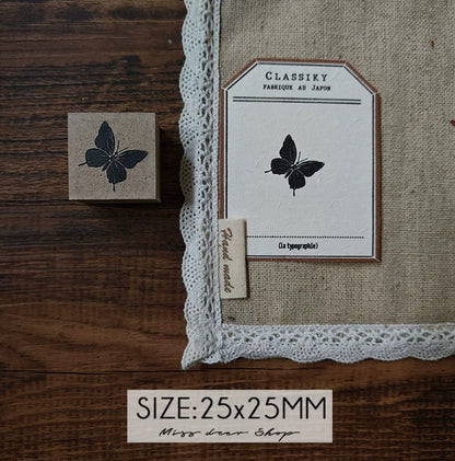 Fairy & Butterfly Wooden Rubber Stamps